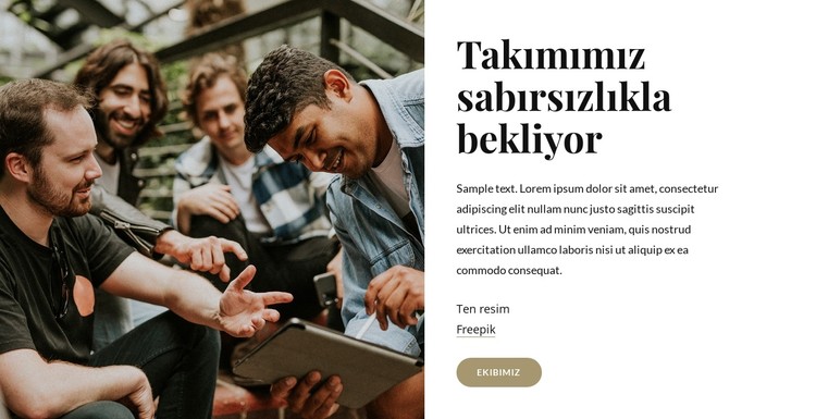 Biz profesyonellerden oluşan bir grubuz CSS Şablonu