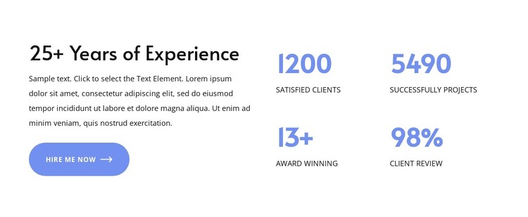 25+ years experience CSS Template