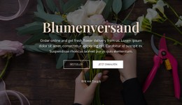 Frische Blumen Online Bestellen HTML-CSS-Websitevorlage