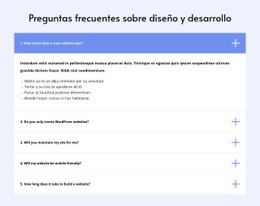 Maqueta De Sitio Web Premium Para Preguntas Frecuentes Sobre Diseño