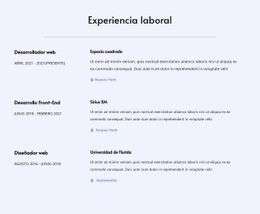 Mi Experiencia Laboral Plantilla De Diseño