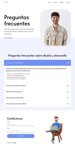 Preguntas Frecuentes Sobre Diseño Web Plantilla Html Básica Con CSS