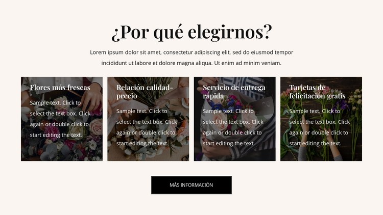 Beneficios del envío de flores Plantilla CSS