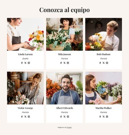 HTML De Arranque Para Our Flower Delivery Team