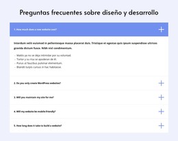 Preguntas Frecuentes Sobre Diseño - Plantilla De Elementos Premium