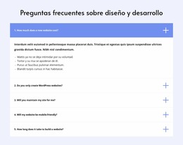 Preguntas Frecuentes Sobre Diseño - Plantilla Joomla Sencilla