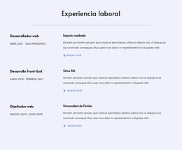 Mi Experiencia Laboral - Plantilla Creativa Multipropósito