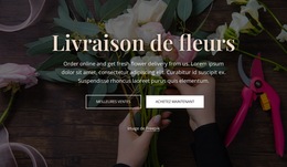 Commandez Des Fleurs Fraîches En Ligne – Modèle De Conception De Site Web