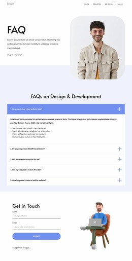 Faq On Web Design - HTML5 Website Builder