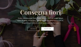 Ordina Fiori Freschi Online: Moderno Costruttore Di Siti Web