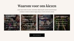 HTML-Site Voor Voordelen Van Bloemenbezorging