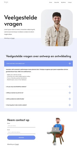 Veelgestelde Vragen Over Webdesign - Premium-Elementensjabloon