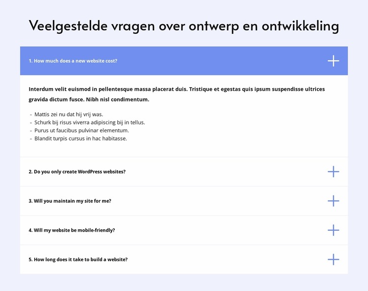 Veelgestelde vragen over ontwerp Joomla-sjabloon