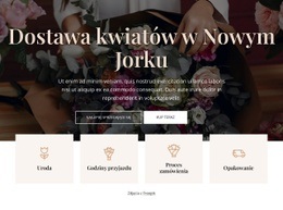 Firma Dostarczająca Kwiaty - HTML Site Builder