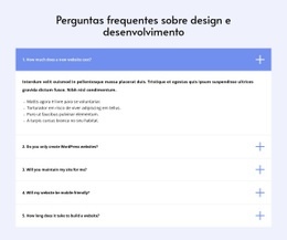 Maquete De Site Premium Para Perguntas Frequentes Sobre Design