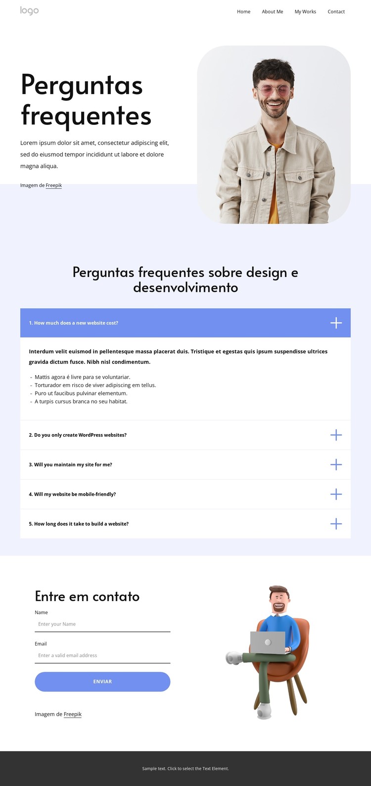 Perguntas frequentes sobre web design Template CSS