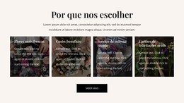 Site HTML Para Benefícios Da Entrega De Flores