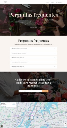 Modelo Joomla Para Perguntas Frequentes Sobre Entrega De Flores