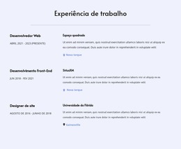 Minha Experiência De Trabalho