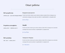 Мой Опыт Работы