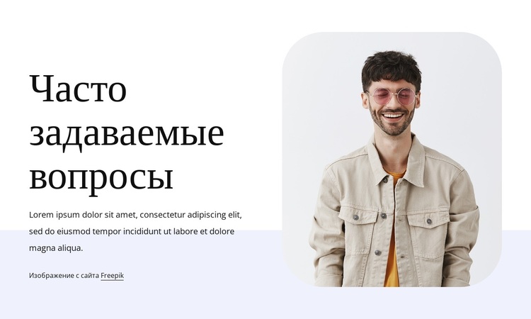 Вводный блок FAQ WordPress тема