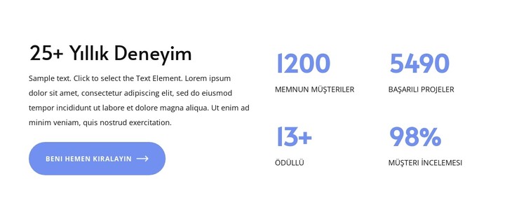 25+ yıllık deneyim CSS Şablonu