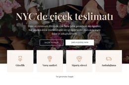 Çiçek Teslimat Firması - Premium Öğeler Şablonu