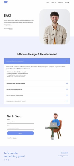 My work experience - Website Template by Nicepage