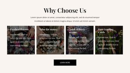 Flower Delivery Benefits - Exclusive WordPress Theme