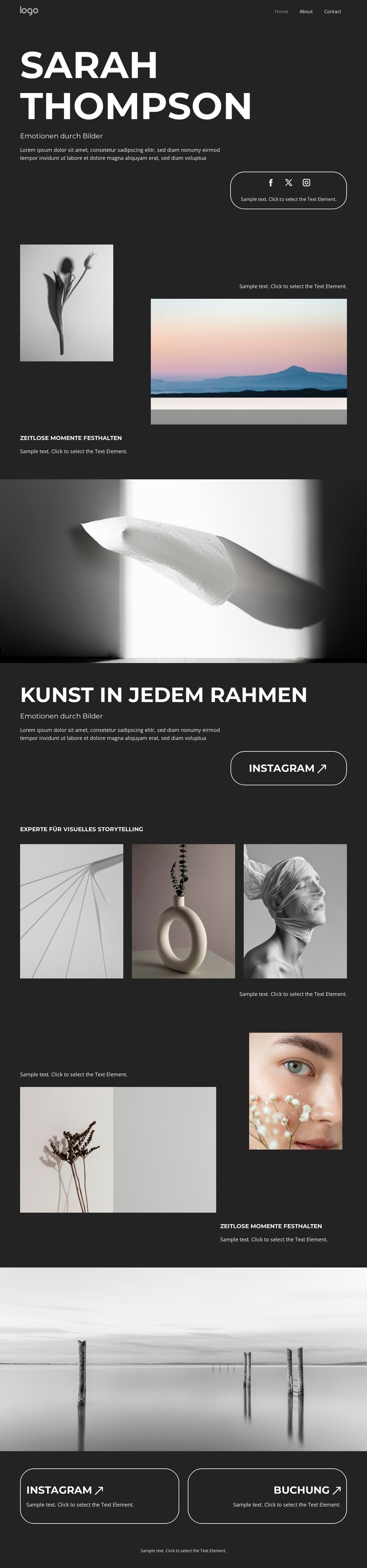 Kunstvolle Bildgestaltung WordPress-Theme