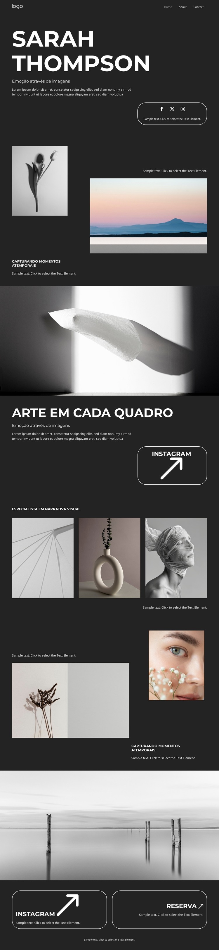 Criação de imagem artística Modelo HTML