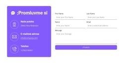 Bezplatné Stažení Šablony Html Pro Formulář S Kontakty