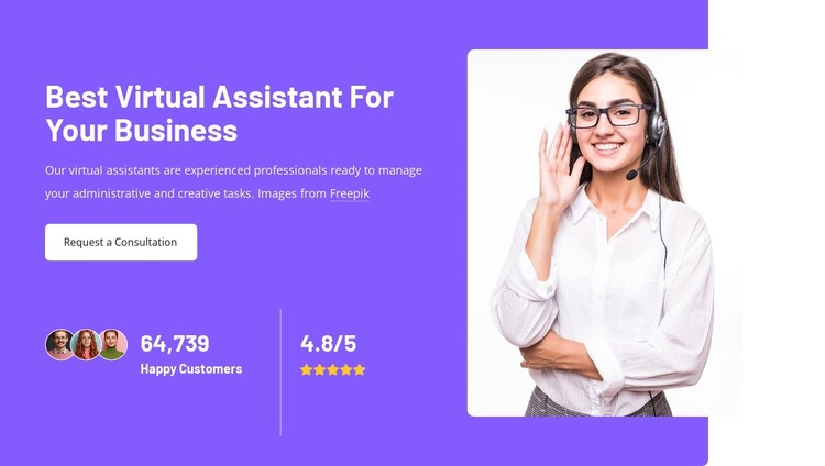 Best virtual assistant service CSS Template