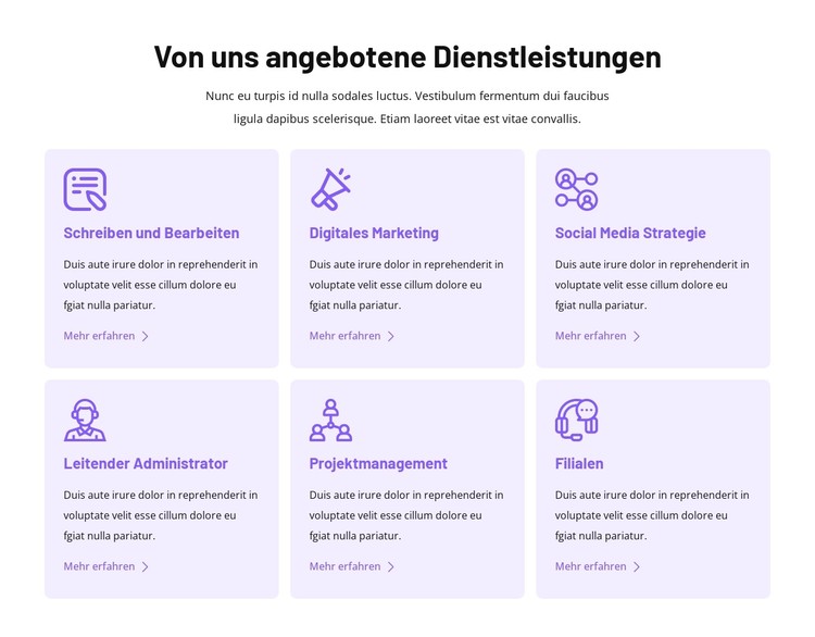 Personalisierter virtueller Support CSS-Vorlage