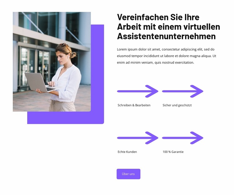 Virtuelle Assistentenlösungen Joomla Vorlage