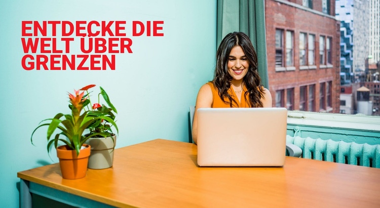 Entdecke die Welt Website Builder-Vorlagen