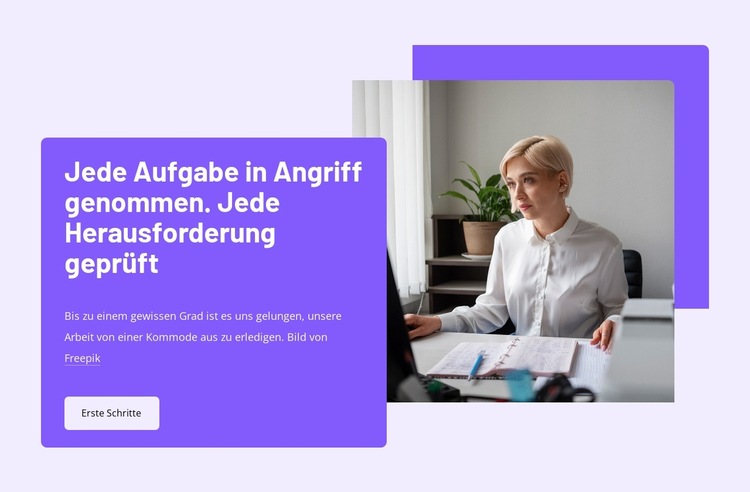 Intelligente virtuelle Assistenz für Unternehmen Website-Vorlage