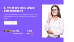 El Mejor Servicio De Asistente Virtual - Maqueta De Sitio Web De Descarga Gratuita