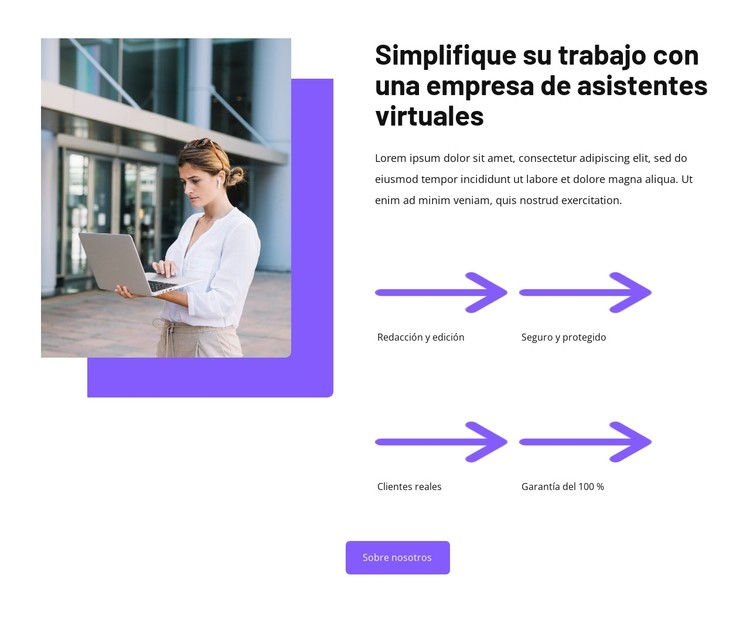 Soluciones de asistente virtual Plantilla CSS