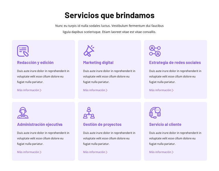 Soporte virtual personalizado Plantilla CSS