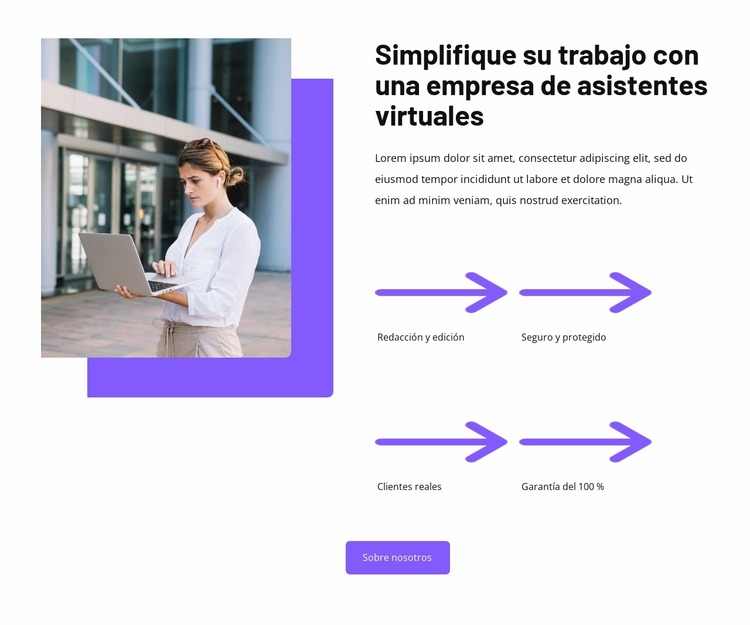 Soluciones de asistente virtual Plantilla Joomla