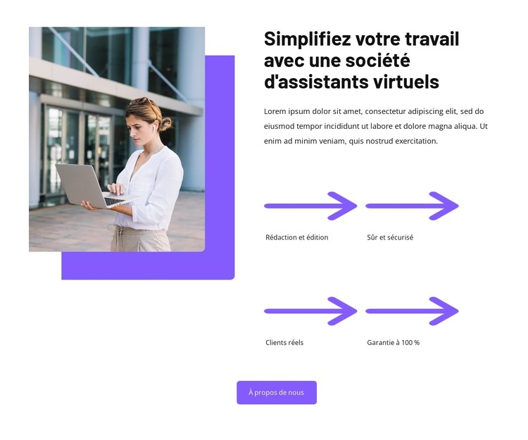 Solutions d'assistant virtuel Modèle CSS