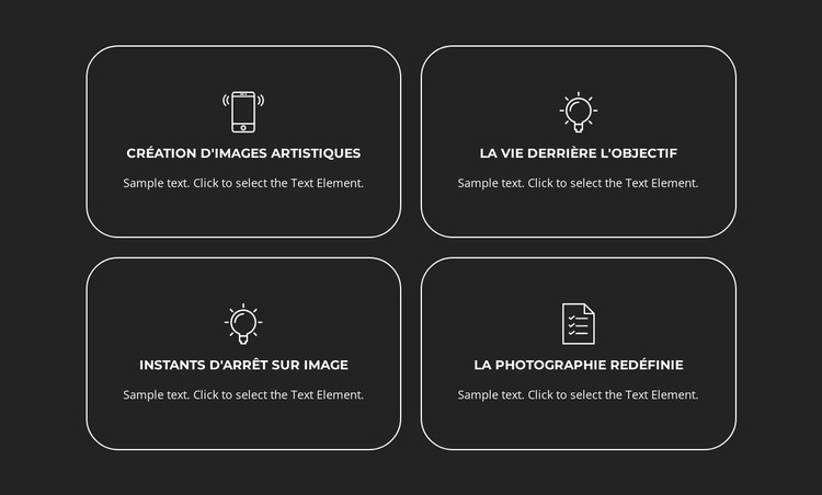 La photographie redéfinie Modèle HTML