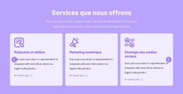 Services Que Nous Offrons