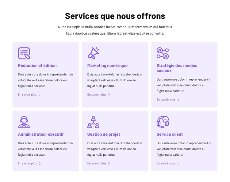 Accompagnement virtuel personnalisé Modèle de site Web