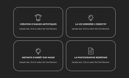 La Photographie Redéfinie - Modèle De Fonctionnalité D'Une Page