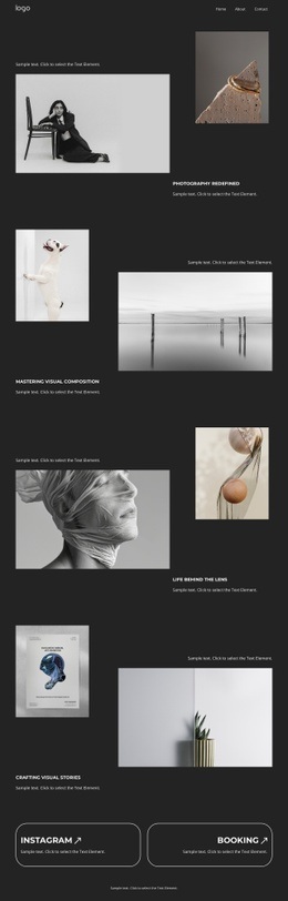 Stories Through Lens - Html Code Example by Nicepage