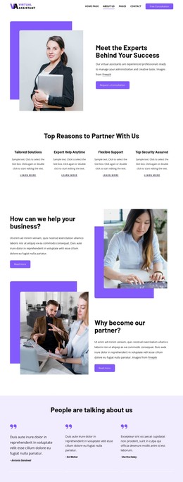 We provide best virtual assistant service CSS Template