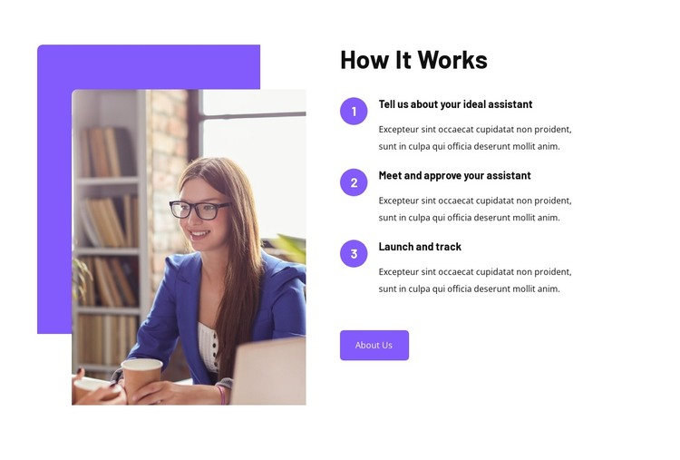 Your reliable assistant anytime HTML Template