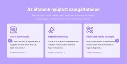 Az Általunk Nyújtott Szolgáltatások HTML CSS Webhelysablon